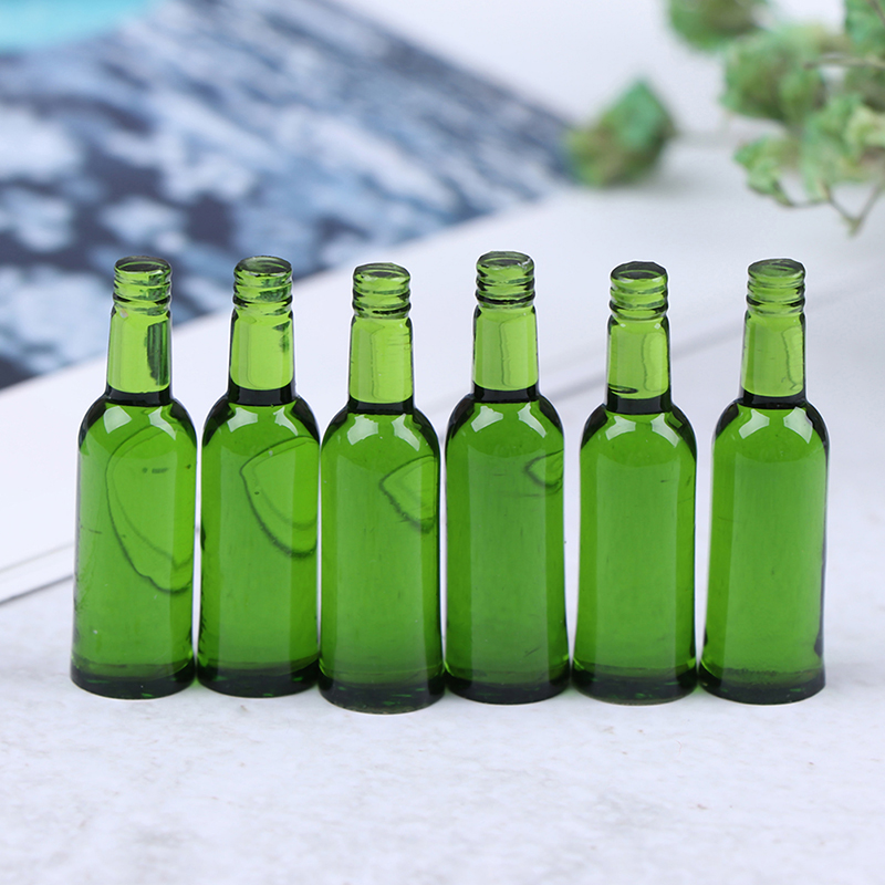 Wine Beer And - 6pcs 1:12 Dollhouse Miniature Beer Wine