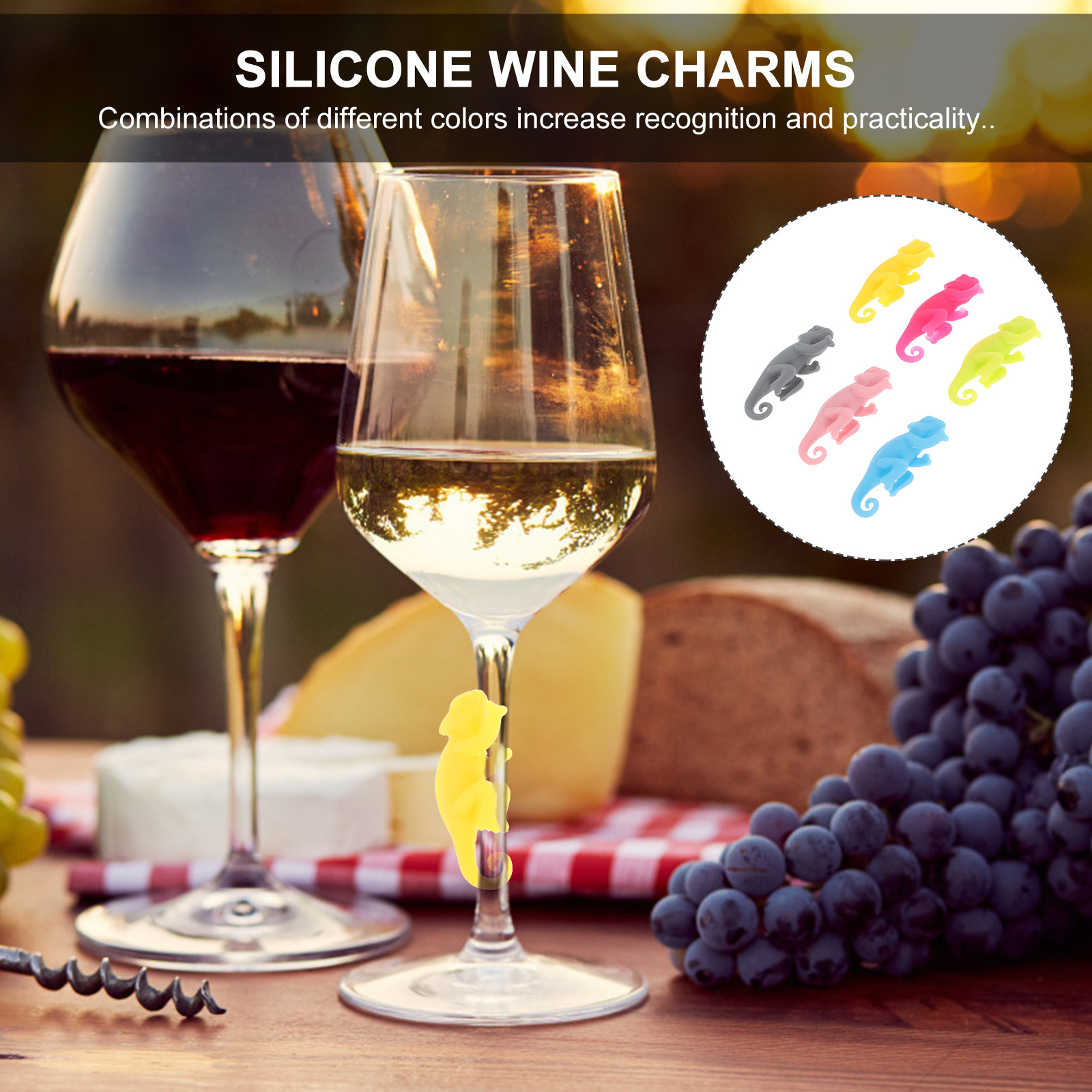 Wine Beer Whiskey - 6Pcs Adorable Animal Shape Wine Glass
