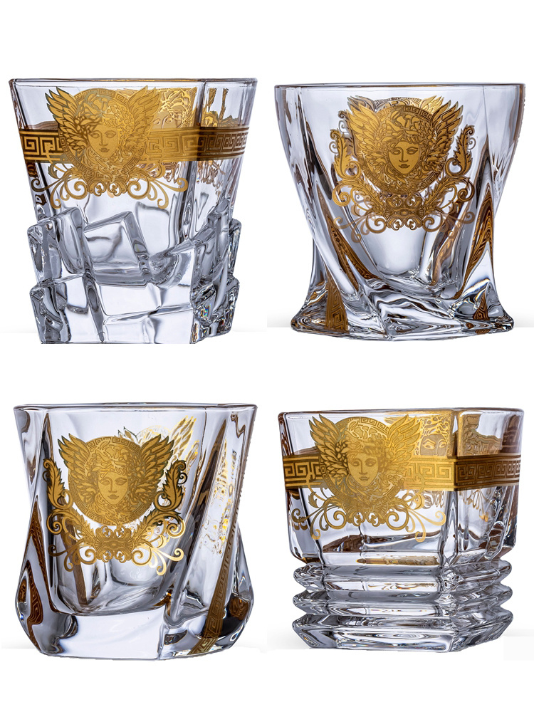 Wine Beer Images - Mardouza Head Image Gold Embossed Whiskey