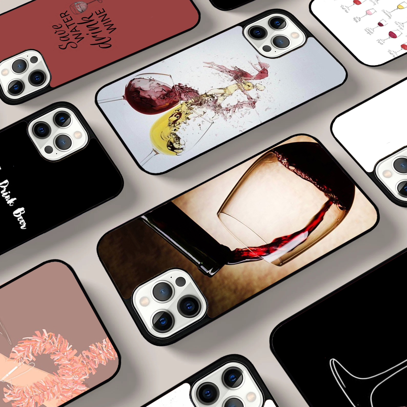 Drink Beer Red Wine Phone Case - Beer And Wine Quote incelemesi ve fiyatı