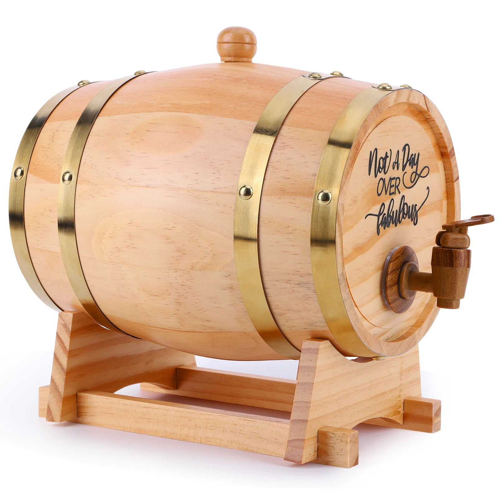 3L Wooden Whiskey Barrel with  - Wine Beer Whiskey incelemesi ve fiyatı