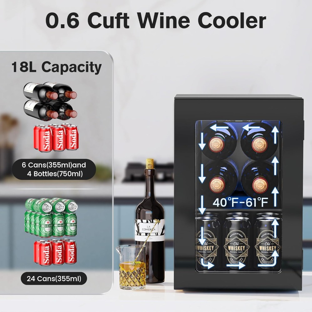 24 Can Wine Fridge Freestandin - Wine Beer Images incelemesi ve fiyatı