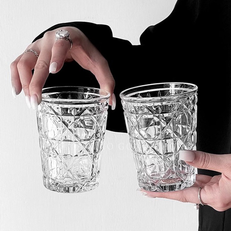 2pcs 310ml Vintage Diamond Pat - Wine Beer Whiskey incelemesi ve fiyatı