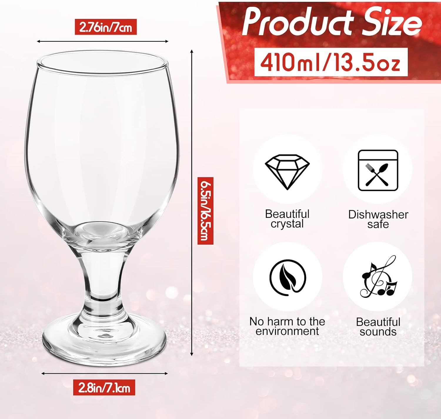 12 Crystal Stemmed Water Glass - Wine Beer Images incelemesi ve fiyatı