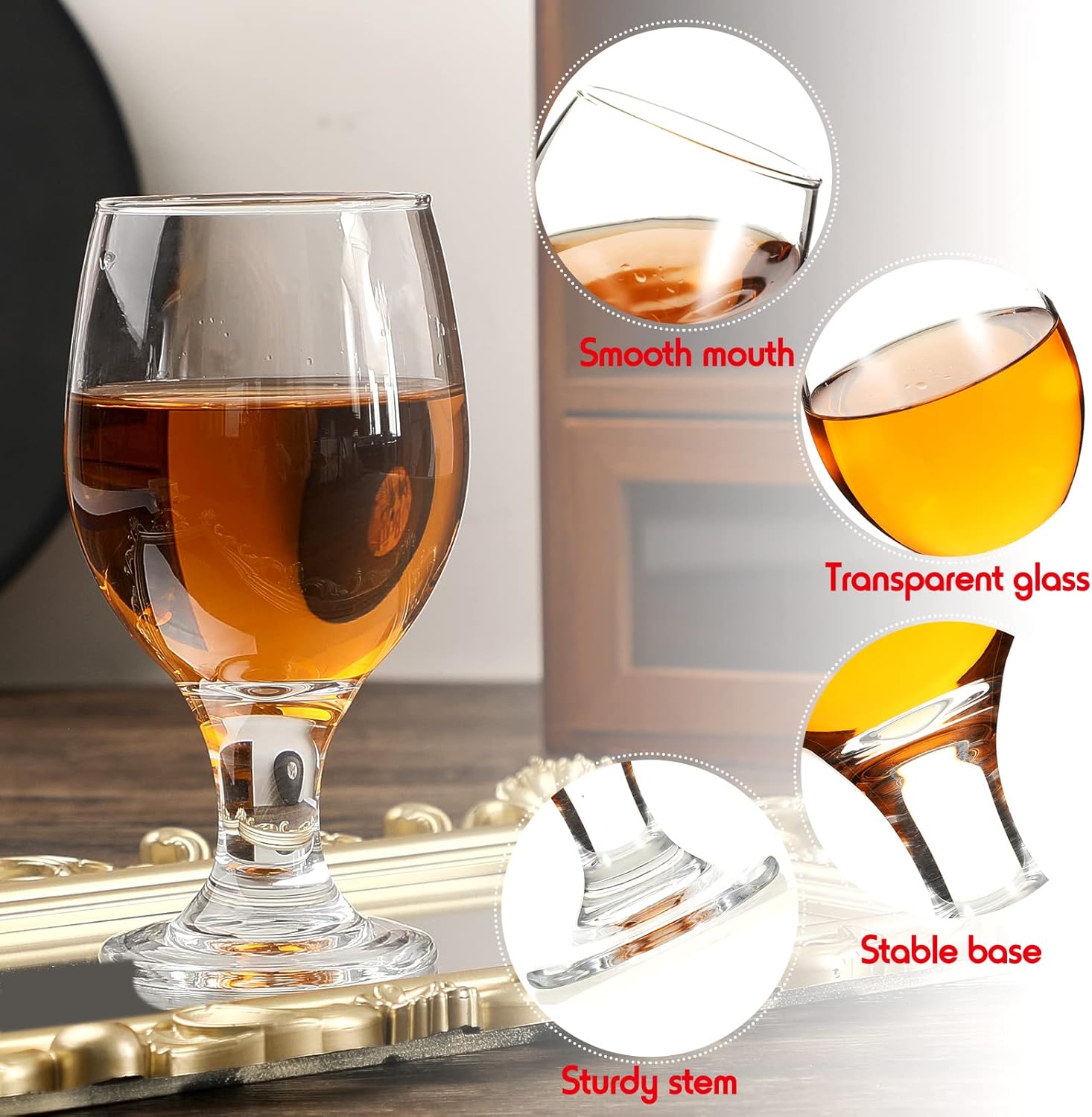 12 Crystal Stemmed Water Glass - Wine Beer Images incelemesi ve fiyatı
