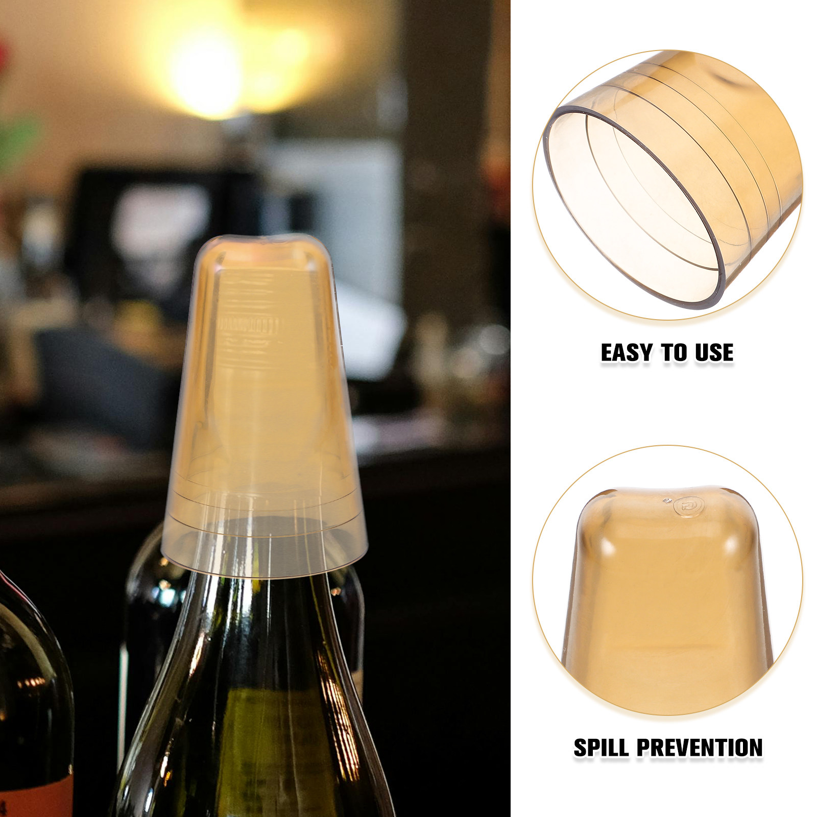 6Pcs Wine Bottle Cover Cap Pou - Wine Beer Whiskey incelemesi ve fiyatı