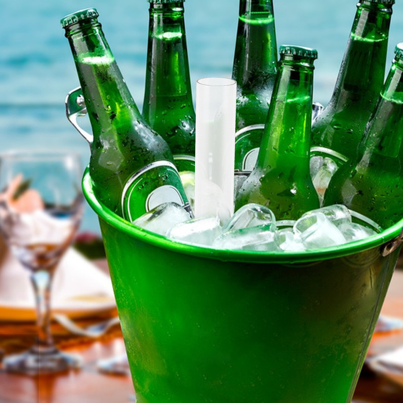 Reusable Ice Column Tube Plast - Wine Beer Whiskey Youtube incelemesi ve fiyatı