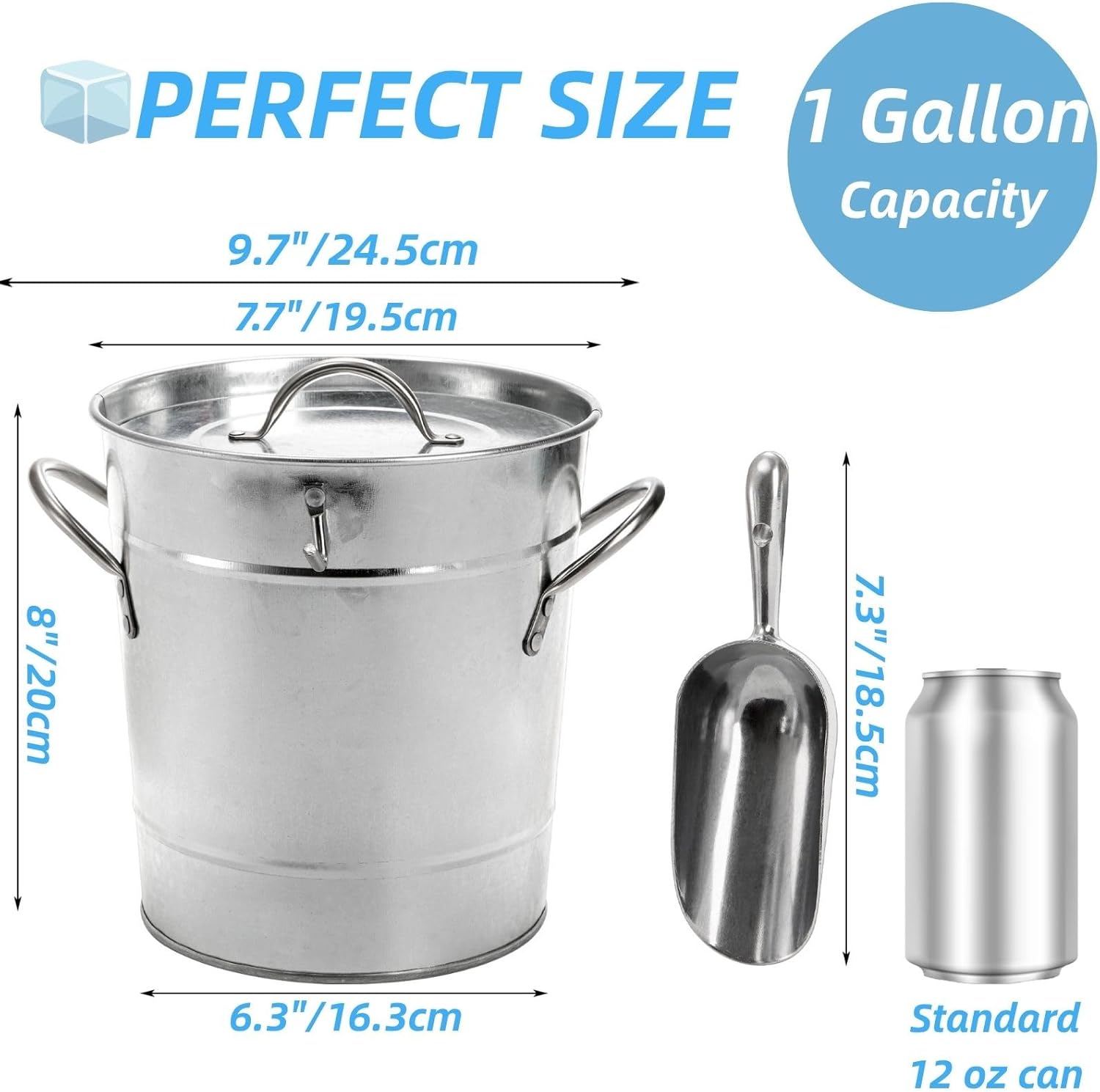 Insulated Ice Bucket with Lid  - Wine Beer Images incelemesi ve fiyatı