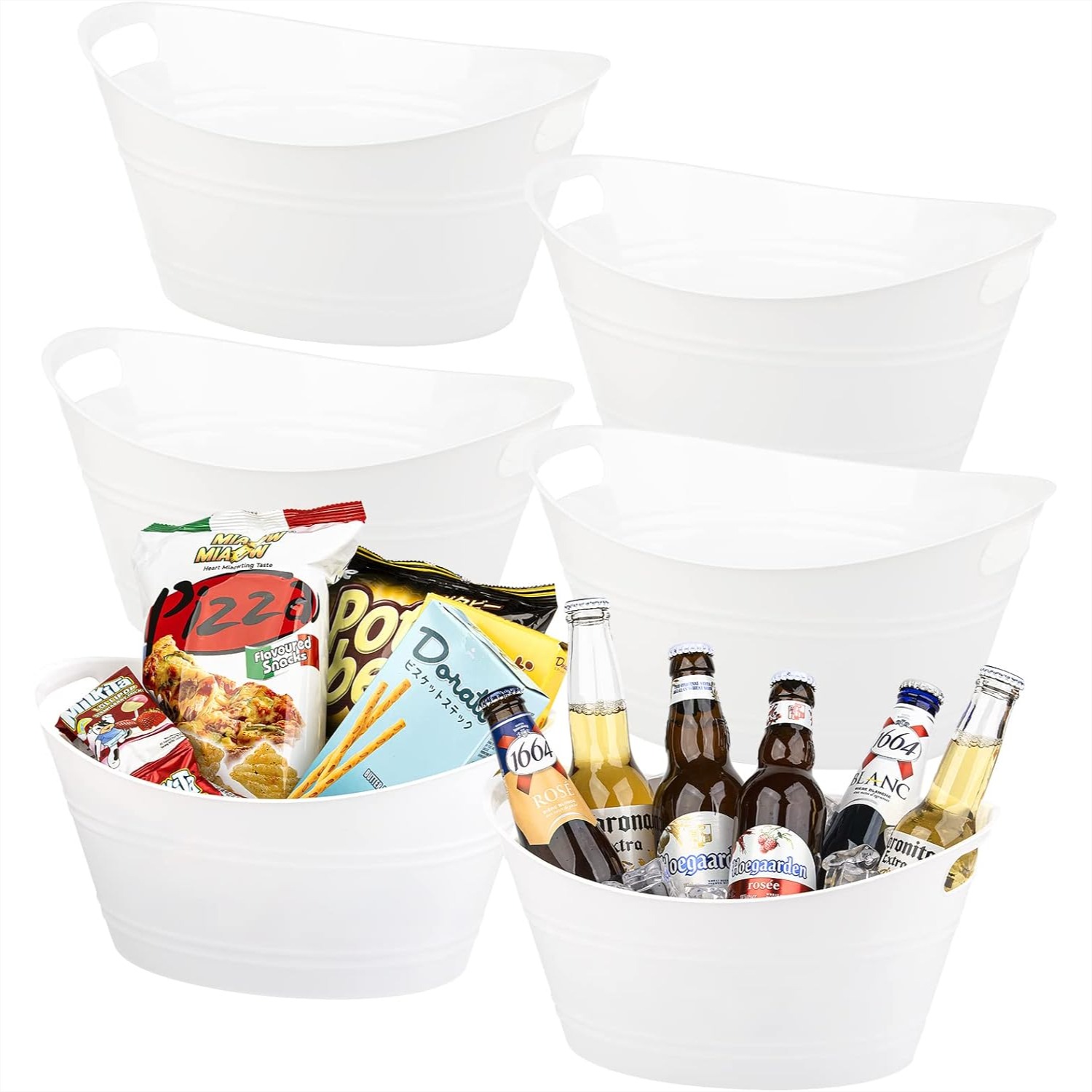 6 Pack Plastic Oval Storage Tu - Wine Beer Images incelemesi ve fiyatı
