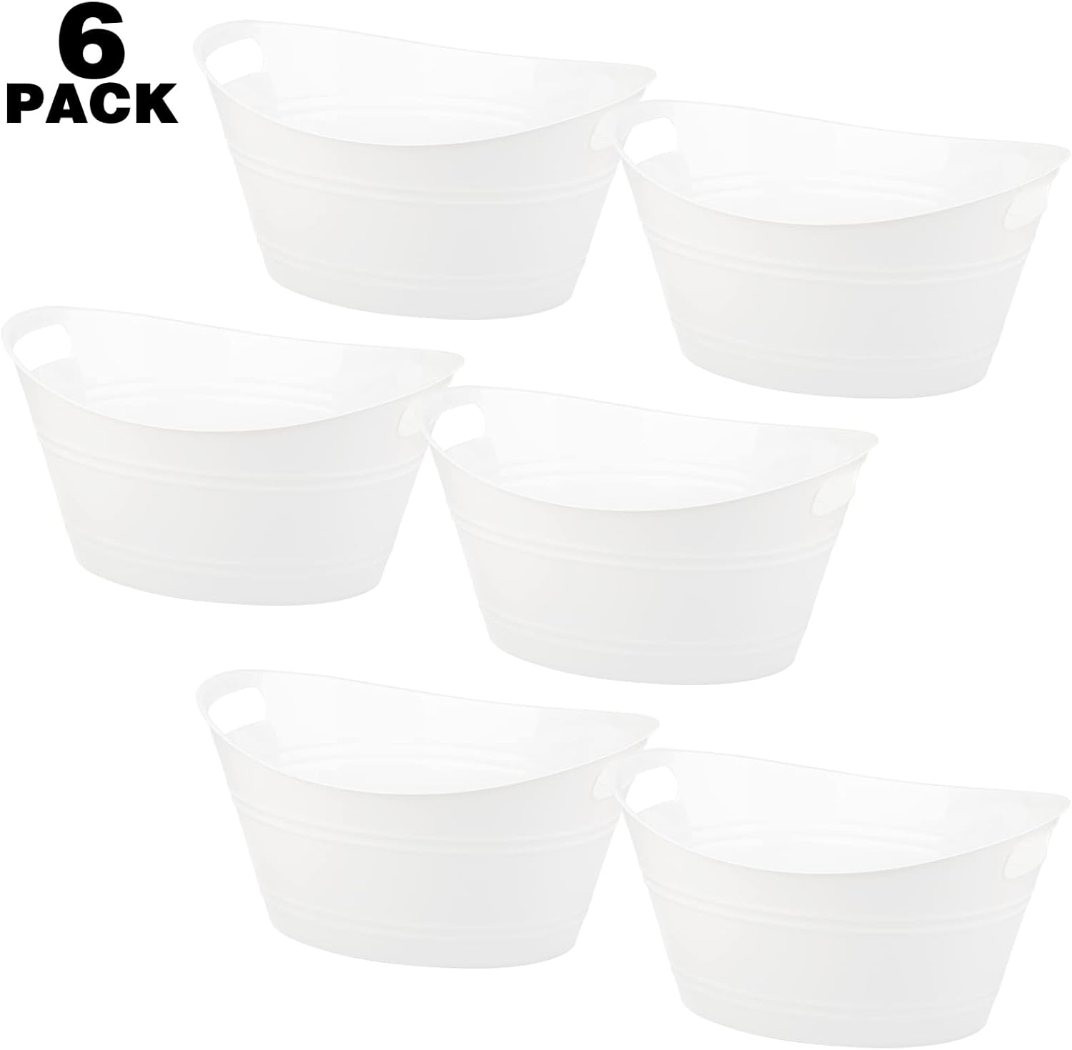 6 Pack Plastic Oval Storage Tu - Wine Beer Images incelemesi ve fiyatı