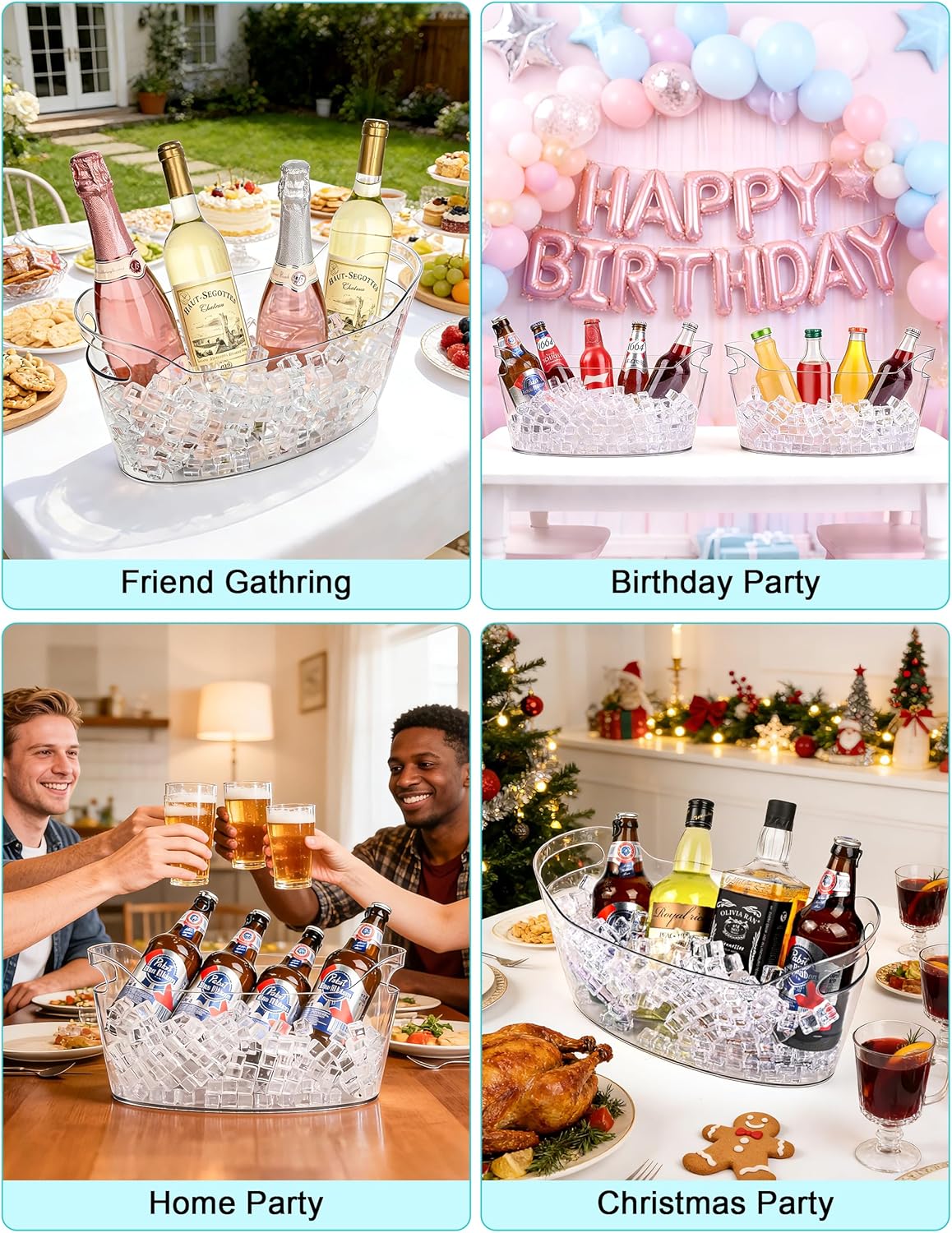 7L Ice Buckets for Parties, 2- - Wine Beer Images incelemesi ve fiyatı