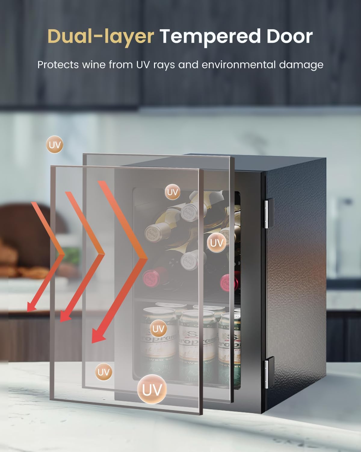 24 Can Mini Fridge with Digita - Wine Beer Images incelemesi ve fiyatı