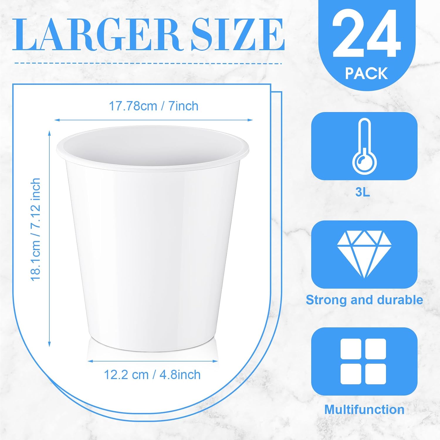24 Plastic Ice Buckets for Par - Wine Beer Images incelemesi ve fiyatı