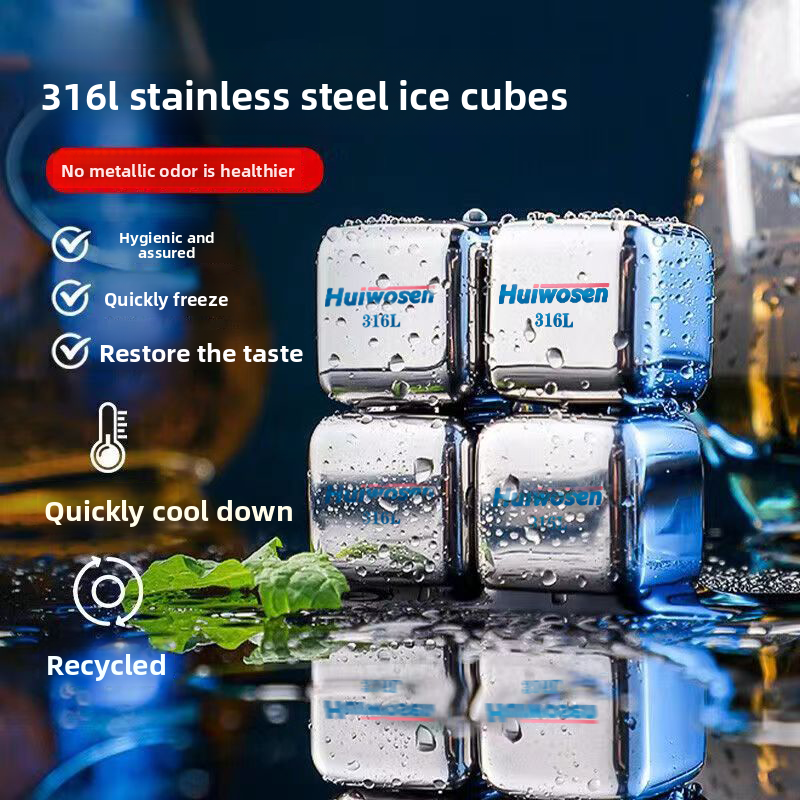 316 Stainless Steel Ice Cube R - Wine Beer Whiskey incelemesi ve fiyatı