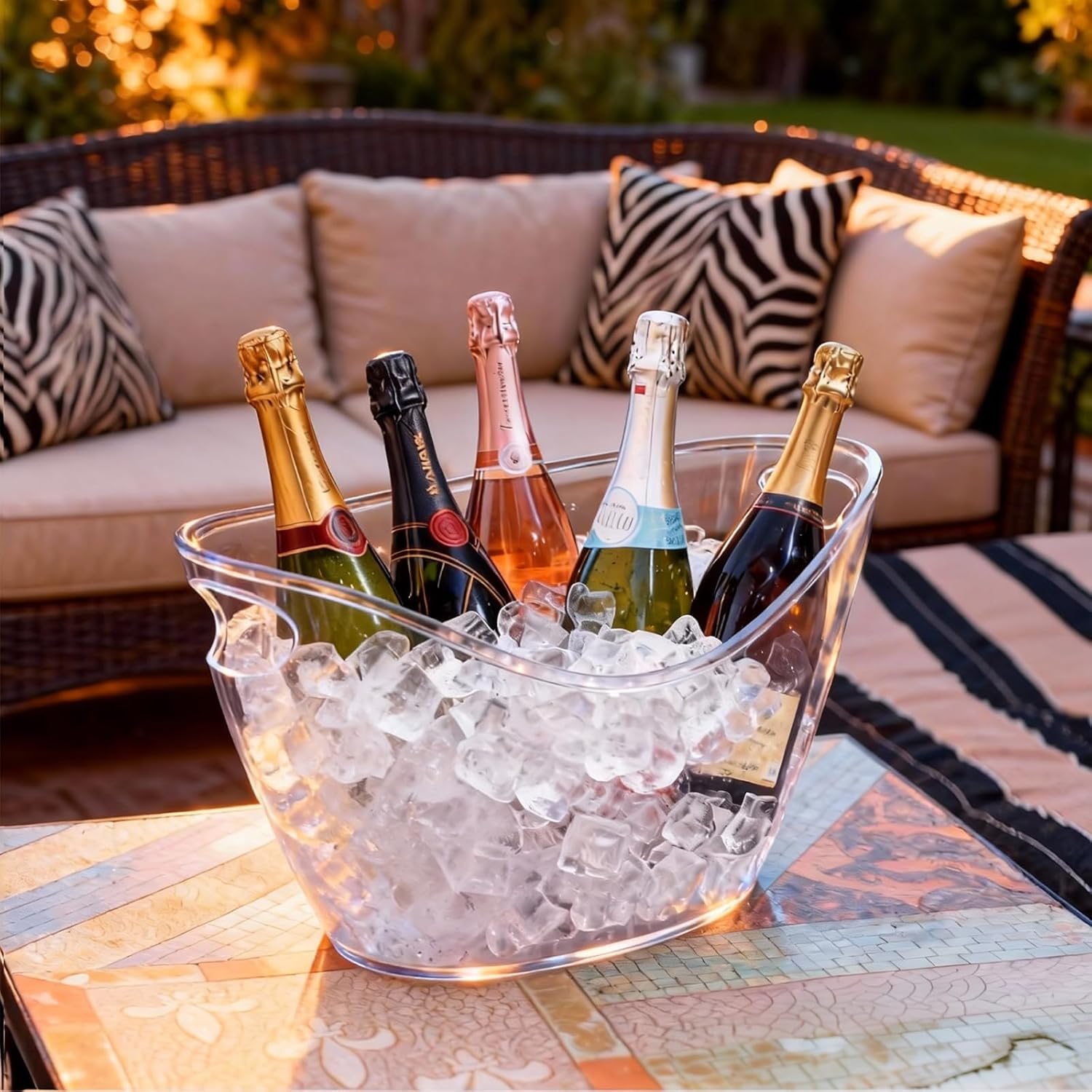 8L Clear Acrylic Ice Bucket fo - Wine Beer Images incelemesi ve fiyatı