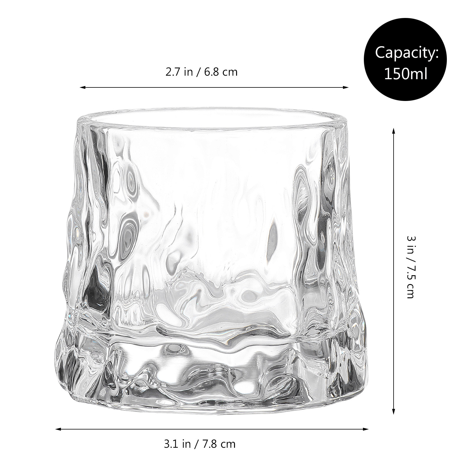1Pcs Hammered Wine Glass Cup P - Wine Beer Whiskey incelemesi ve fiyatı